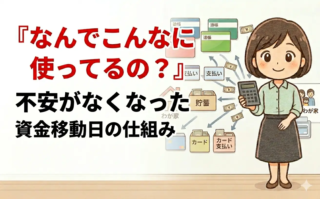 「なんでこんなに使ってるの？」がなくなった。わが家の資金移動日という家計管理の仕組み