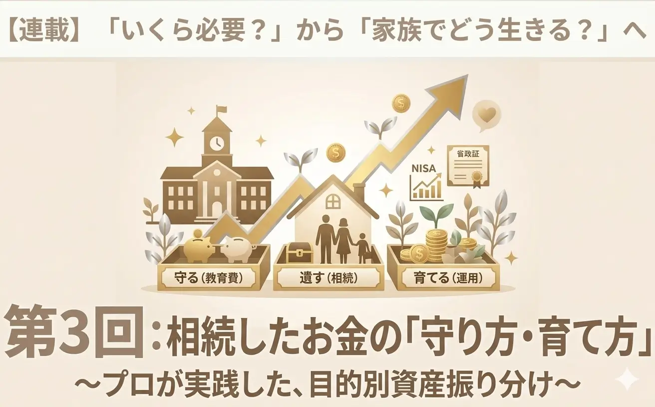 【連載 第3回】「いくら必要？」から「家族でどう生きる？」へ　相続したお金は「思い」のバトン。守り、育てるための第一歩